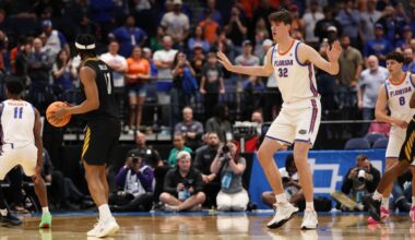 Florida’s Olivier Rioux, at 7-foot-9, becomes tallest player to appear in NCAA Tournament game