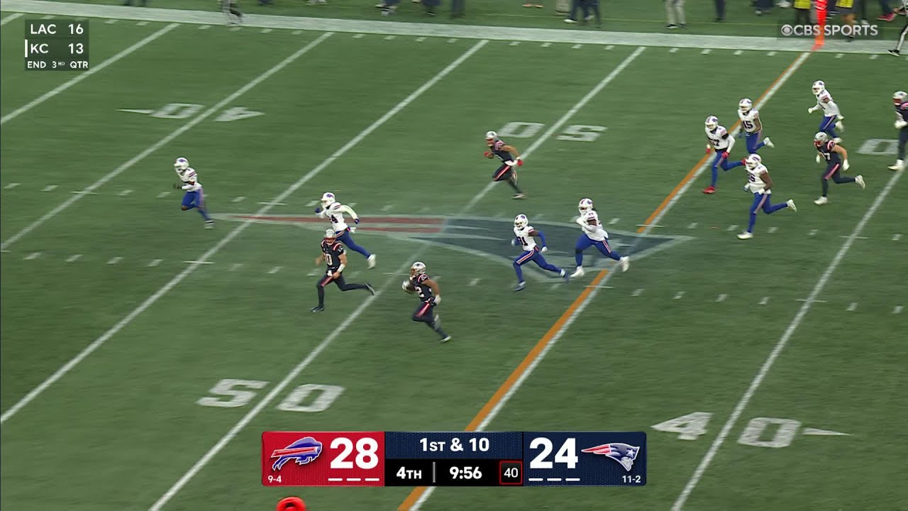 65-yard TD! Drake Maye is the lead blocker for another Henderson TD