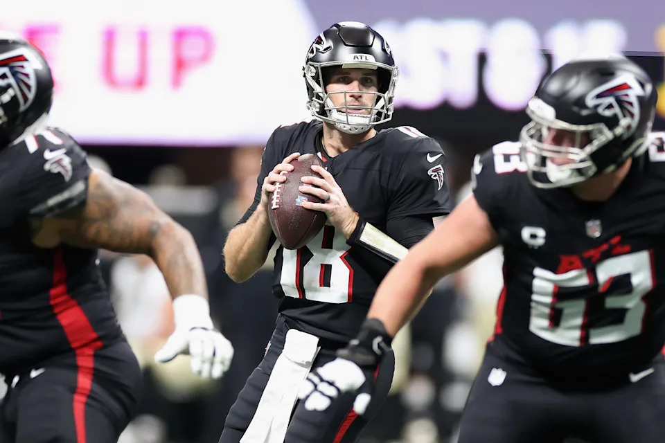 Kirk Cousins struggled down the stretch in his first season with the Falcons, throwing 18 touchdowns to 16 interceptions and losing the starting job to rookie Michael Penix Jr.
