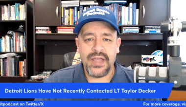 Detroit Lions Have Not Had Recent Contact With Taylor Decker