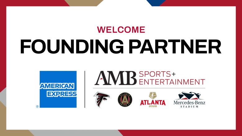 American Express named founding partner of AMB Sports + Entertainment, home of Atlanta Falcons, Atlanta United, and Mercedes-Benz Stadium.