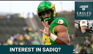 INTEREST: Kenyon Sadiq HIGH UP on the Philadelphia Eagles draft board?