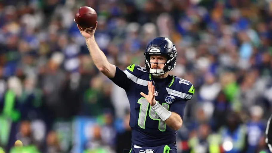 Sam Darnold in the NFC Championship game versus the Los Angeles Rams.