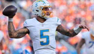 Chargers Re-Sign Backup QB Trey Lance