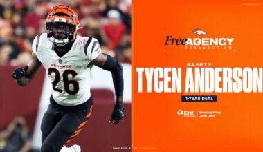 Broncos sign unrestricted free agent S Tycen Anderson