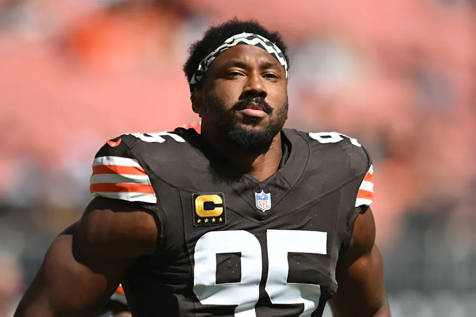 Cleveland Browns defensive end Myles Garrett (95).Ken Blaze-Imagn Images