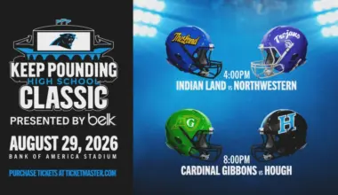 The exciting 2026 Carolina Panthers' Pound the Rock Classic will showcasing high-level high school football at Bank of America Stadium.