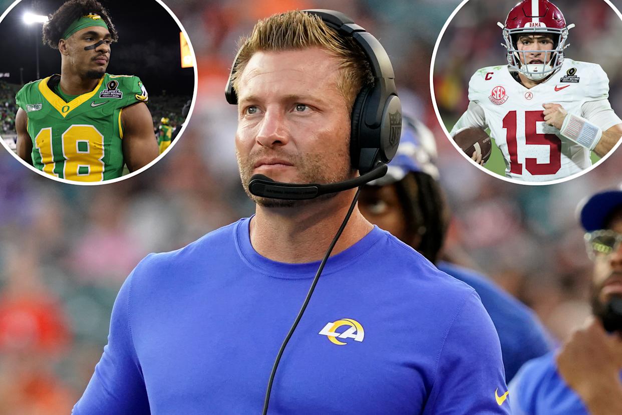 Rams coach Sean McVay, Oregon star TE Kenyon Sadiq