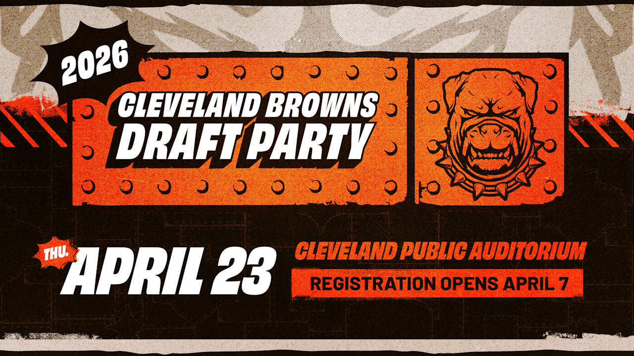 Browns to host 2026 Draft Party for fans at Public Auditorium in association with Canada Dry