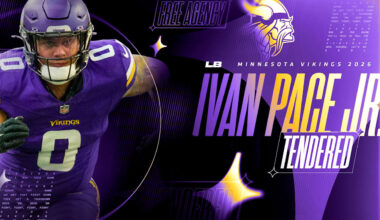 Vikings Tender 2026 NFL Contract for Ivan Pace Jr.