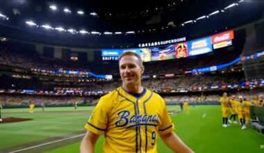 Drew Brees returns to Superdome, plays with Savannah Bananas
