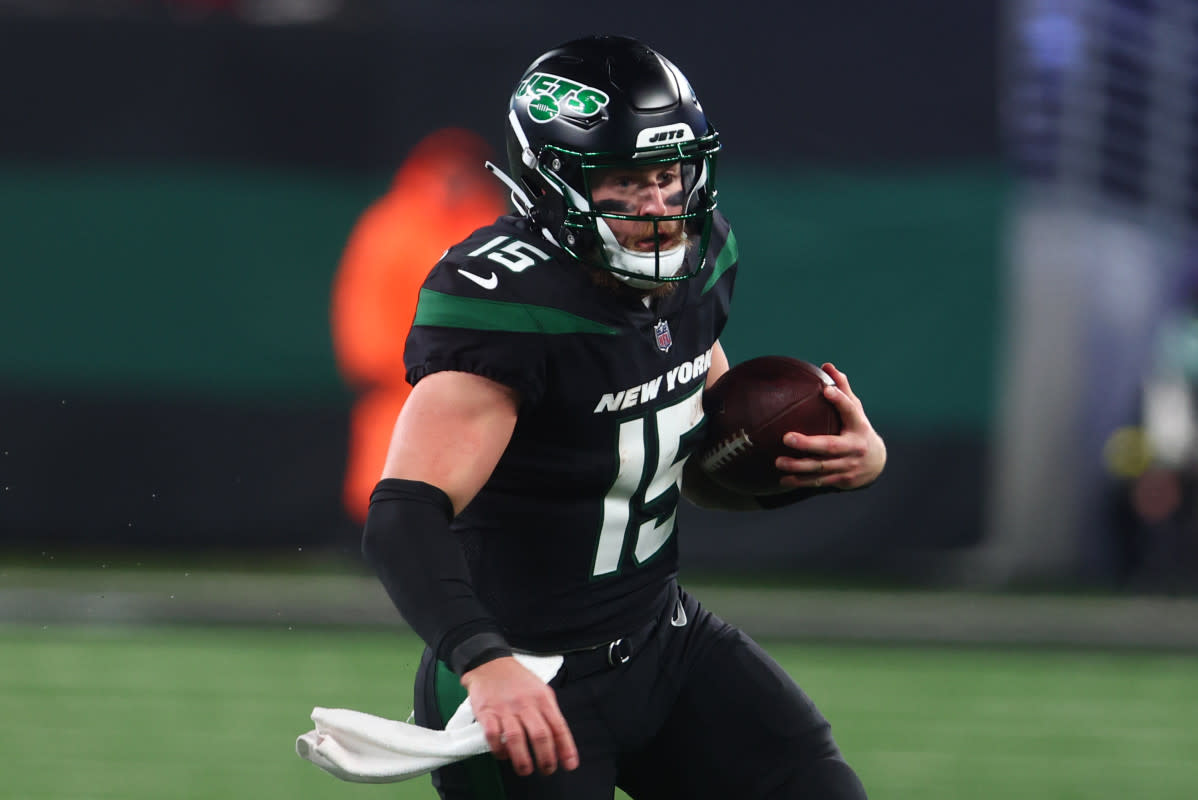 Former New York Jets quarterback Chris Streveler.Ed Mulholland-Imagn Images