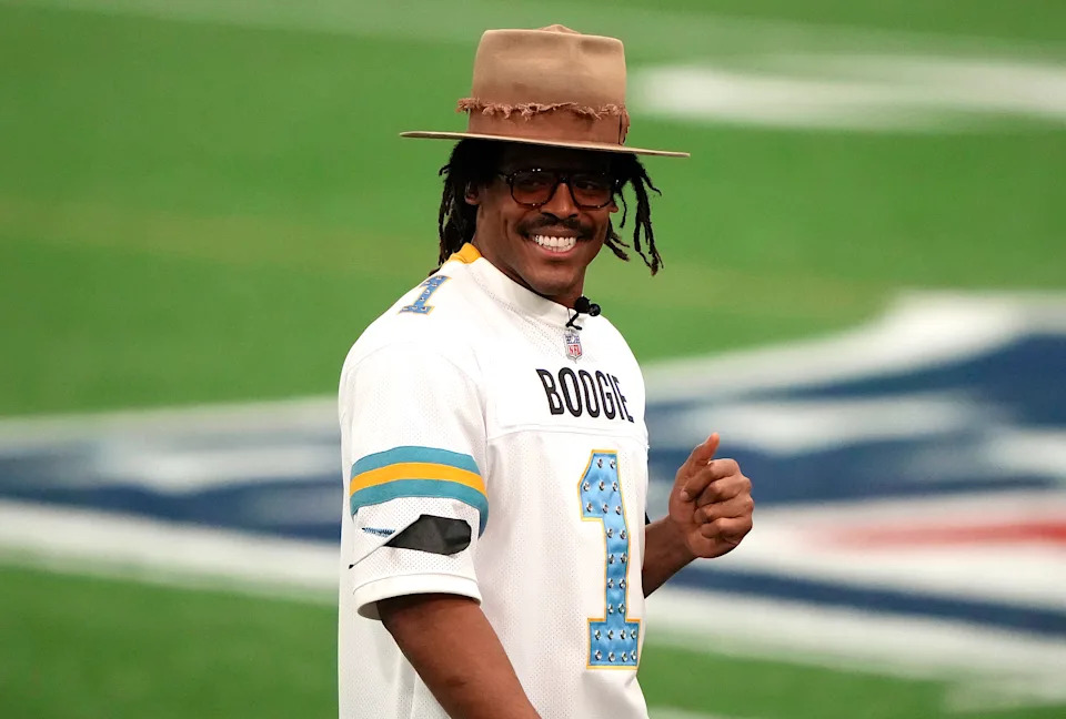 Newton, seen above at the Super Bowl LX Celebrity Flag football game in February, said he would be “fine” if he never got married “as long as [he has his] life partner.” Getty Images