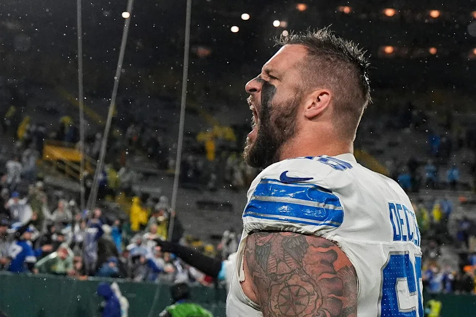 Taylor Decker. Credit:&nbsp;Junfu Han / USA TODAY NETWORK via Imagn Images.