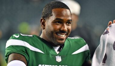 Elijah Moore holding a towel