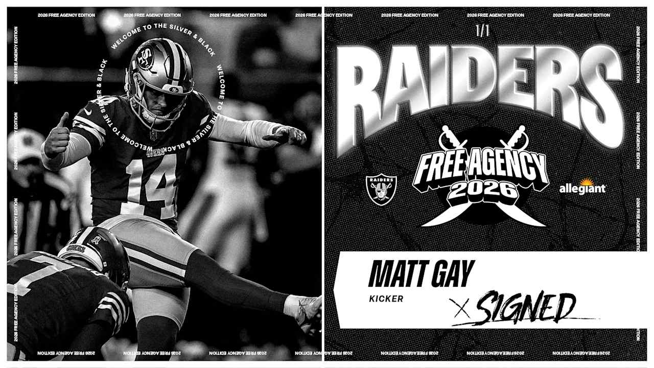 Raiders sign K Matt Gay