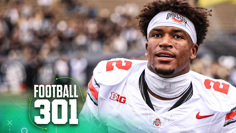 WEST LAFAYETTE, INDIANA - NOVEMBER 08: Caleb Downs #2 of the Ohio State Buckeyes looks on prior to the game against the Purdue Boilermakers at Ross-Ade Stadium on November 08, 2025 in West Lafayette, Indiana. (Photo by Justin Casterline/Getty Images)