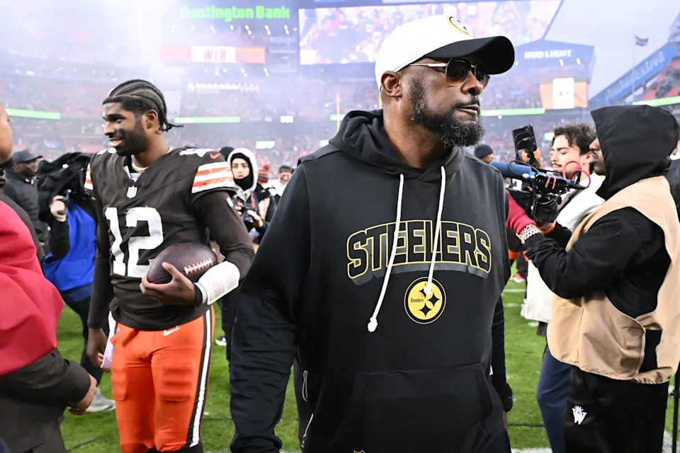 <p>Former Pittsburgh Steelers head coach Mike Tomlin after an NFL game against the Cleveland Browns. Mandatory Credit: Ken Blaze-Imagn Images</p>