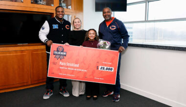 Bears surprise 2026 Collin Wehr Scholarship winner Paris Strickland