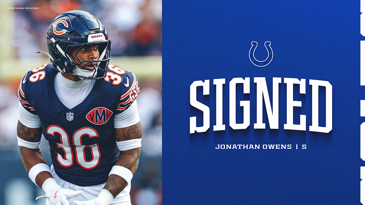 Colts sign free agent S Jonathan Owens
