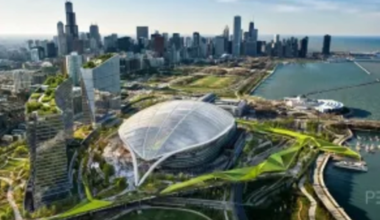 Desperate bid to prevent $5bn Bears relocation launched as domed Soldier Field revealed