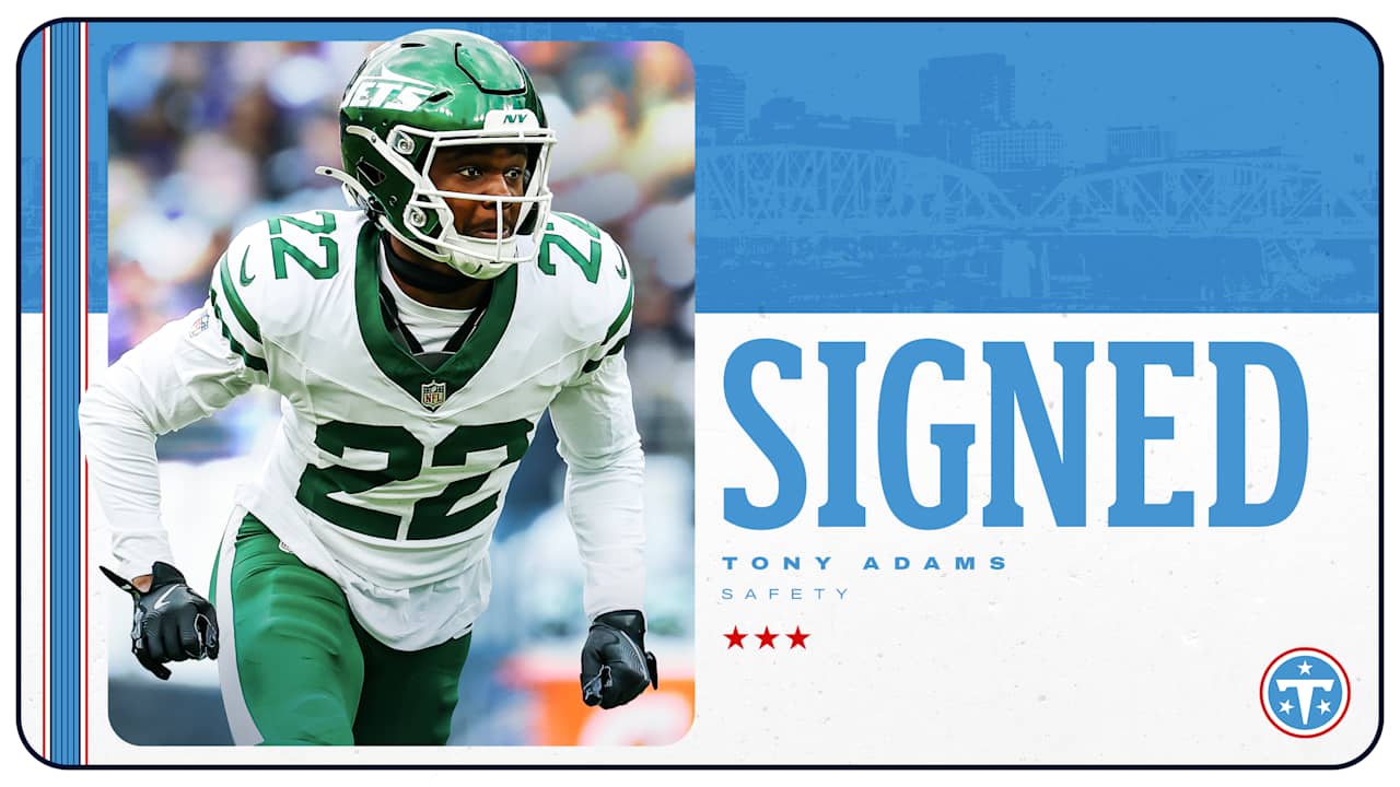 Titans Sign Safety Tony Adams 