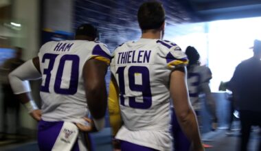 C.J. Ham, Adam Thielen Hold Retirement Press Conference