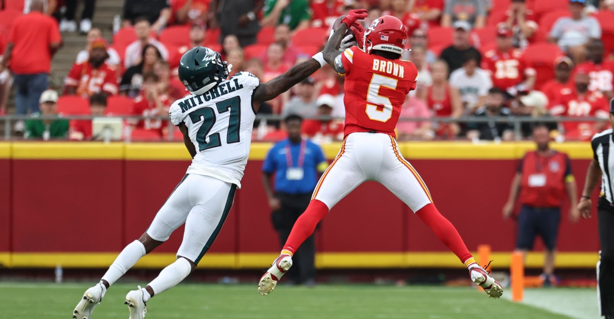 Hollywood Brown should be a solid WR3 for the Eagles