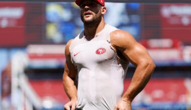 The 49ers will receive the second-largest salary cap adjustment in 2026