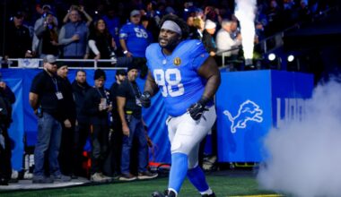 Besides DE, which positions do the Detroit Lions still need to address in free agency?