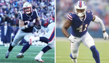 James Develin Welcomes Reggie Gilliam to Patriots Fullback Fraternity 