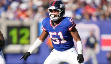 Giants LB Abdul Carter changing jersey number, taking over Russell Wilson's No. 3