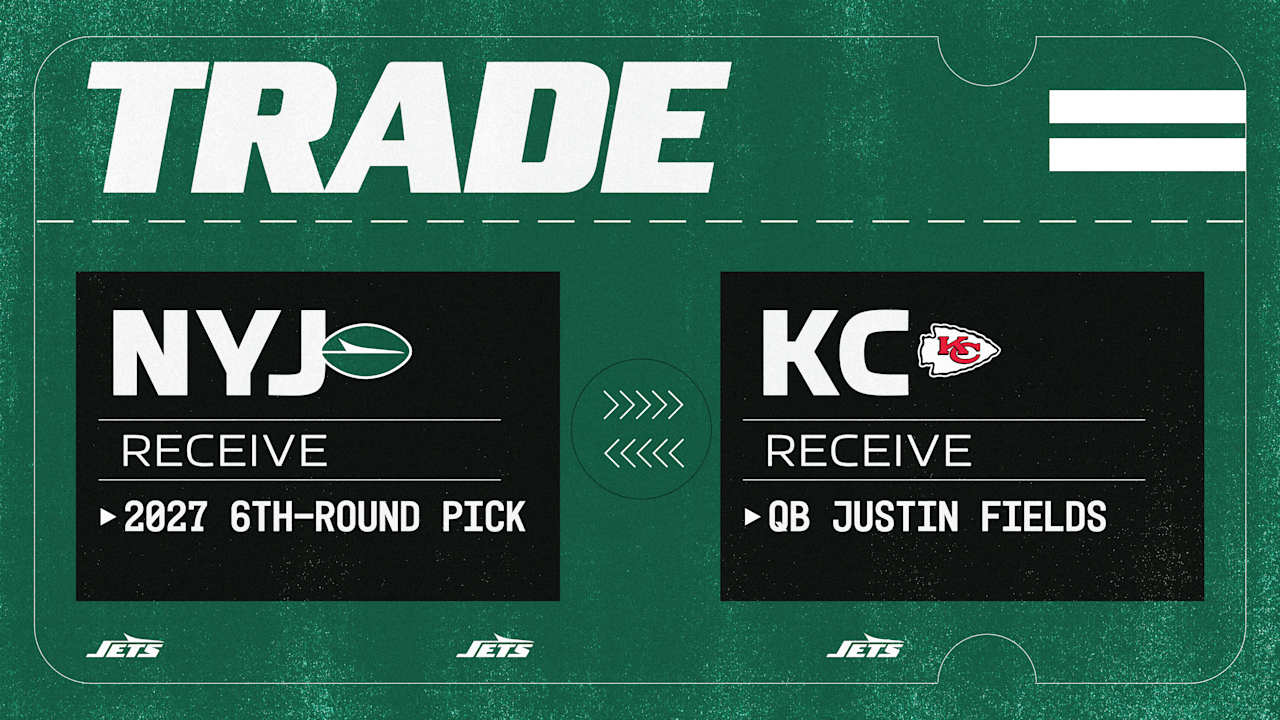 Jets Trade QB Justin Fields to the Chiefs for a 6th-Round Pick
