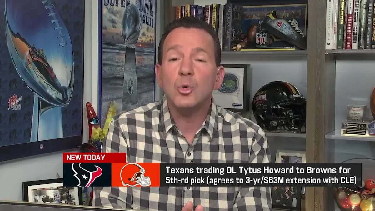 Rapoport: Texans trade OL Tytus Howard to Browns for 5th-round pick 'The Insiders'
