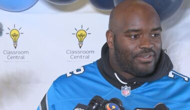 Panthers’ Taylor Moton supports teachers with Classroom Central’s new initiative – WSOC TV