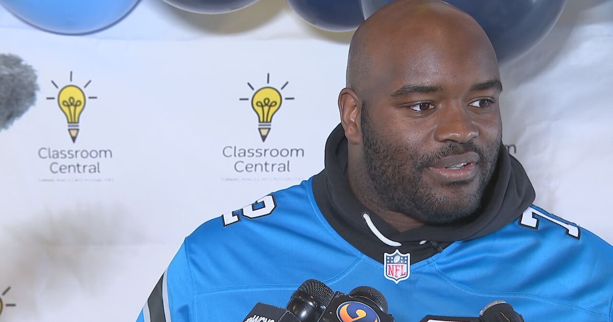 Panthers’ Taylor Moton supports teachers with Classroom Central’s new initiative – WSOC TV