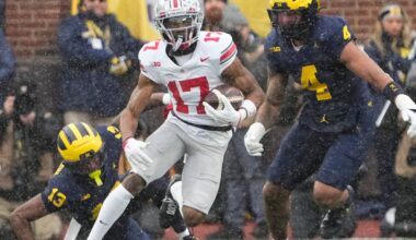 Looking at WRs for the Commanders with free agent Van Jefferson and draft prospect Carnell Tate