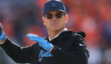 Jim Harbaugh reportedly has high expectations on new Chargers RB Keaton Mitchell entering Mike McDaniel's offense