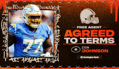 Browns agree to terms with G Zion Johnson