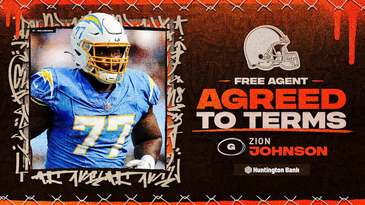Browns agree to terms with G Zion Johnson