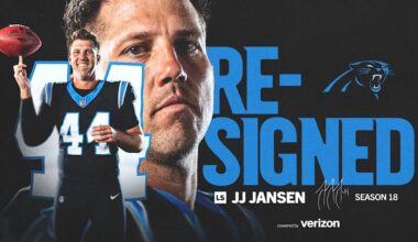 Long snapper JJ Jansen is back for his 18th season with the Panthers