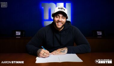Aaron Stinnie returns to Giants as another piece to offensive line