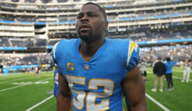 Khalil Mack in Chargers uniform