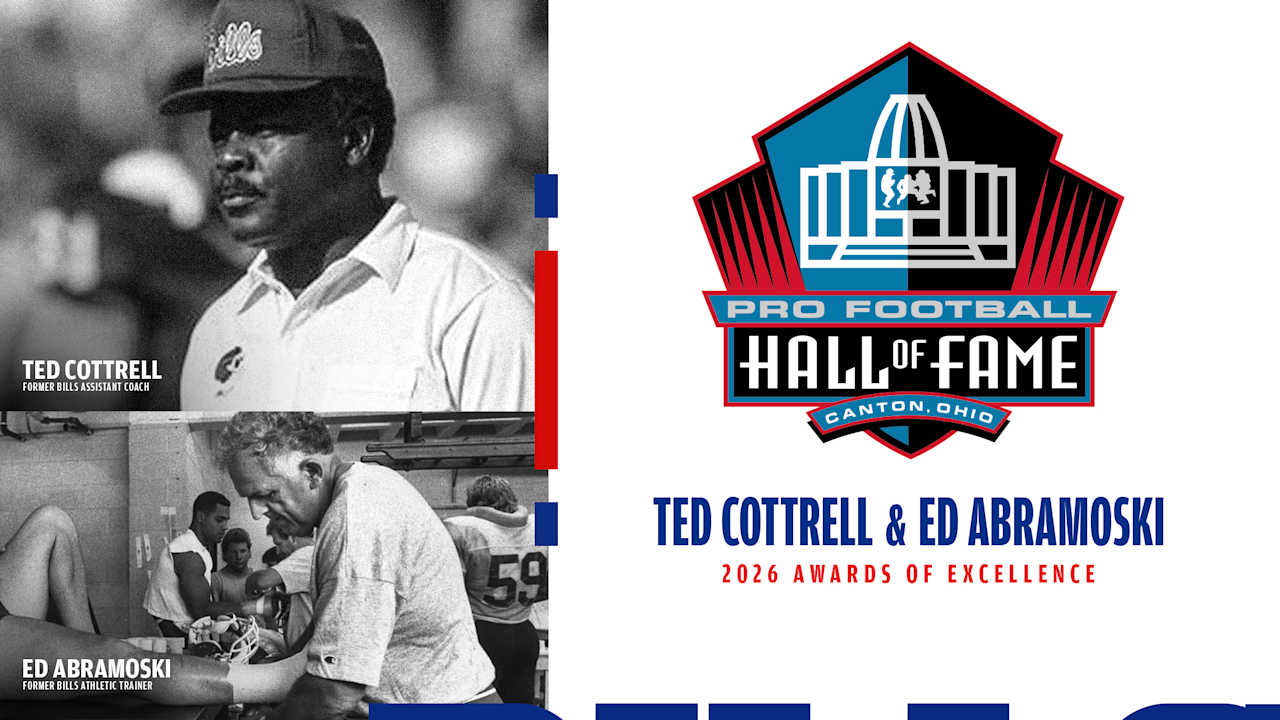 Pro Football Hall of Fame honoring three former Bills at 2026 Awards of Excellence program