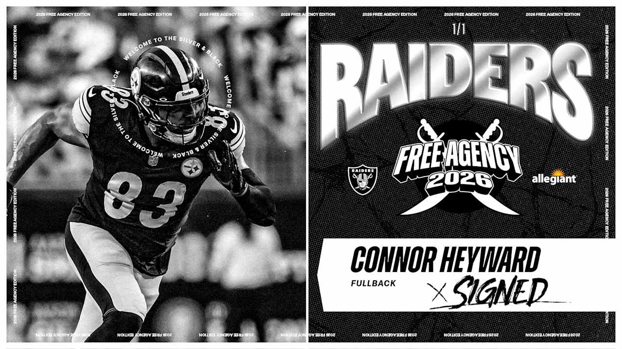 Raiders sign FB Connor Heyward