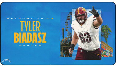 Los Angeles Chargers Sign Pro Bowl Center Tyler Biadasz