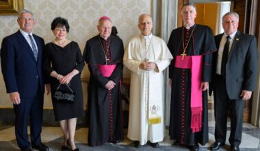 New Orleans Saints Owner Gayle Benson meets with Pope Leo XIV