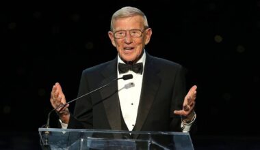 Lou Holtz was the face of college football's TV boom