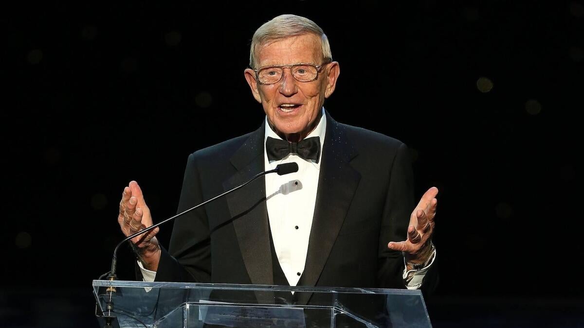 Lou Holtz was the face of college football's TV boom