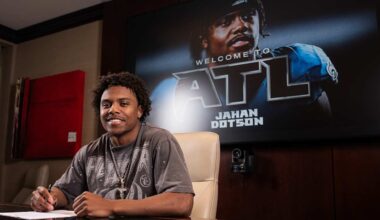 Joining the Falcons a full-circle moment and fresh start for WR Jahan Dotson 